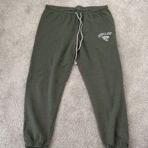 Green Sweatpants with Logo